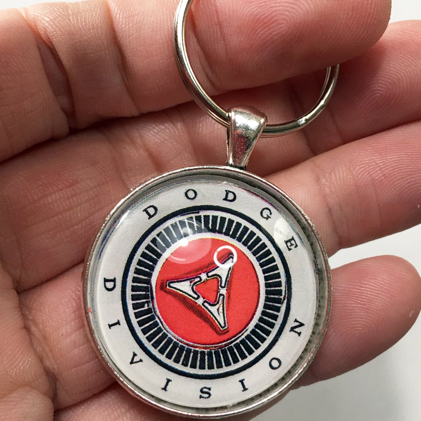 Vintage Dodge Trunk Emblem Badge Ornament Logo 1.2" Diameter Keychain