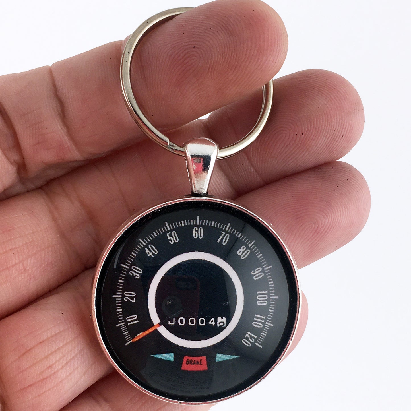 Vintage Chevrolet 1st Gen Camaro 120 MPH Speedometer 1.2" Keychain