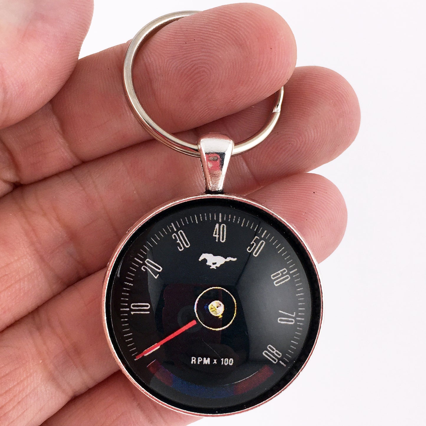 1969-1970 Ford Mustang 140 MPH Speedometer 1.2" Keychain