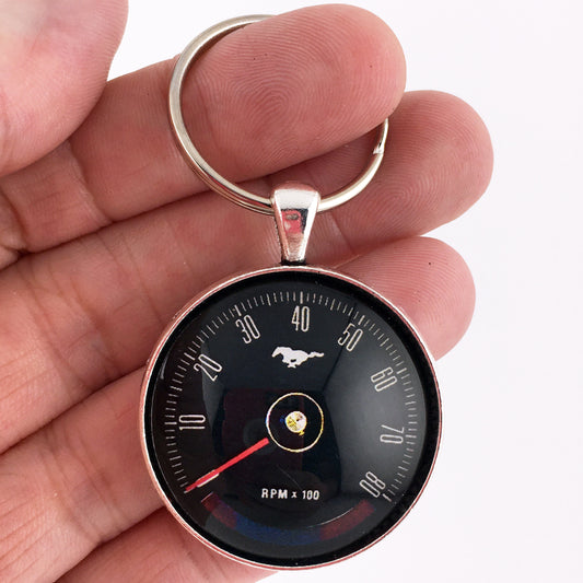 1969-1970 Ford Mustang 140 MPH Speedometer 1.2" Keychain