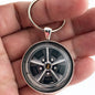 1960's Ford Mustang Shelby Cobra Mag Wheel 1.2" Keychain