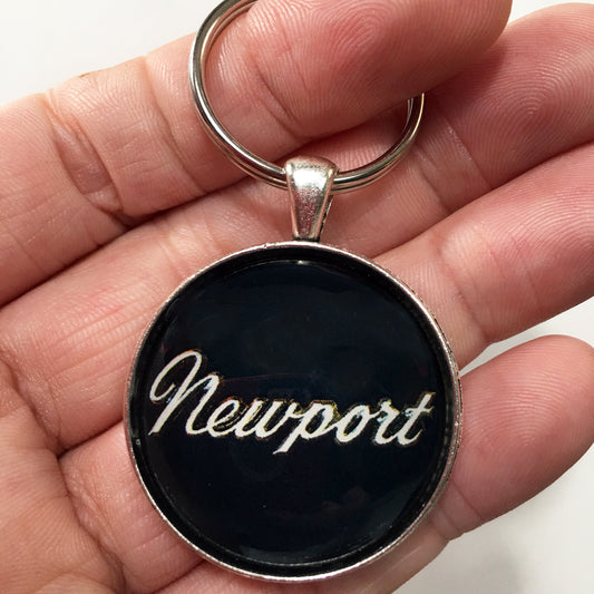 1970's Chrysler Newport Emblem Badge Ornament Logo 1.2" Diameter Keychain