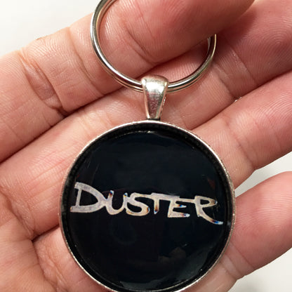 1970's Plymouth Duster Emblem Badge Ornament Logo 1.2" Diameter Keychain