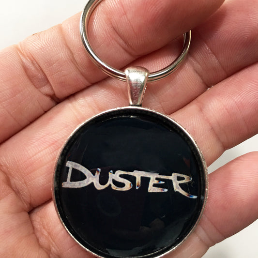 1970's Plymouth Duster Emblem Badge Ornament Logo 1.2" Diameter Keychain
