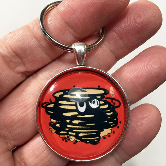 1970's Plymouth Road Runner Coyote Duster Emblem Badge Ornament Logo 1.2" Diameter Keychain