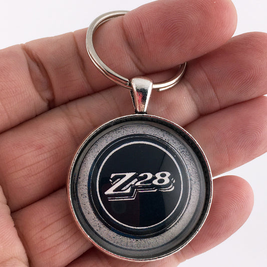 Vintage Chevrolet 1979-1981 Camaro Z28 Chrome Door Emblem Badge 1.2" Keychain