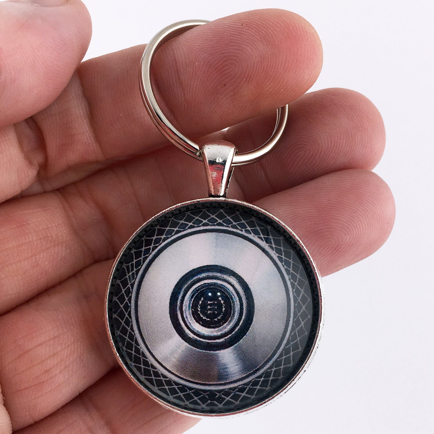 1975-1989 Ford LTD Crown Victoria Wheel Hubcap 1.2" Diameter Keychain