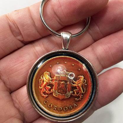 1970's Chrysler Cordoba Emblem Badge Ornament Logo 1.2" Diameter Keychain