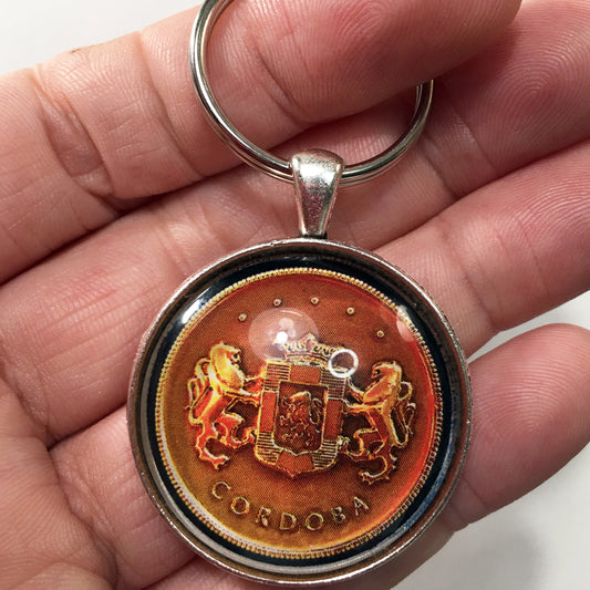 1970's Chrysler Cordoba Emblem Badge Ornament Logo 1.2" Diameter Keychain
