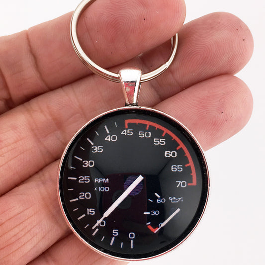 Vintage Chevrolet 1982-1989 Chevy Camaro Z28 70K Tachometer 1.2" Keychain