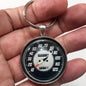 Vintage Harley Davidson Softail 120 MPH Speedometer 1.2" Keychain
