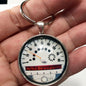 Vintage Mini Cooper 160 MPH Speedometer Gauge 1.2" Diameter Keychain