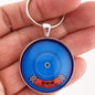 Ford 289 Cubic Inch Air Cleaner Decal 1.2" Diameter Keychain