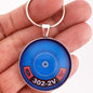 Ford 302 2 Barrel Air Cleaner Decal 1.2" Diameter Keychain