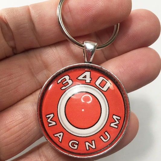 340 Magnum Mopar Air Cleaner Decal 1.2" Diameter Keychain