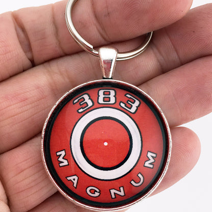 383 Magnum Mopar Air Cleaner Decal 1.2" Diameter Keychain