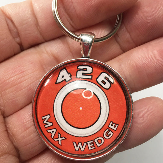 426 Max Wedge Mopar Air Cleaner Decal 1.2" Diameter Keychain