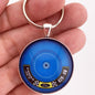 Ford 429 4 Barrel Cobra Jet Air Cleaner Decal 1.2" Diameter Keychain