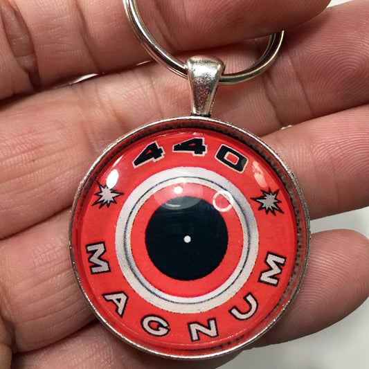 440 Magnum Mopar Air Cleaner Decal 1.2" Diameter Keychain