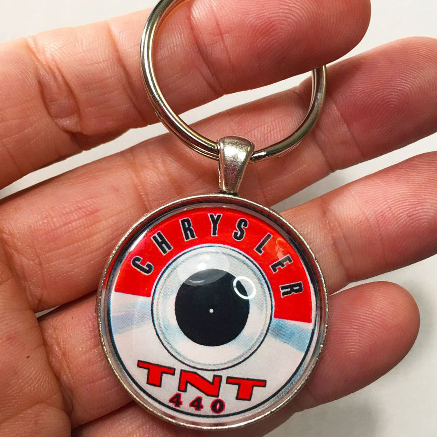440 TNT Mopar Air Cleaner Decal 1.2" Diameter Keychain