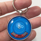 Ford 460 High Performance Air Cleaner Decal 1.2" Diameter Keychain