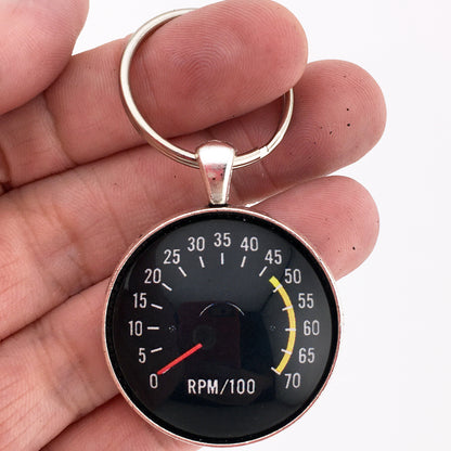 Vintage Chevrolet 2nd Gen Camaro 70K Tachometer 1.2" Keychain