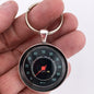 Vintage 1970's Chevrolet 100 MPH Speedometer  1.2" Keychain