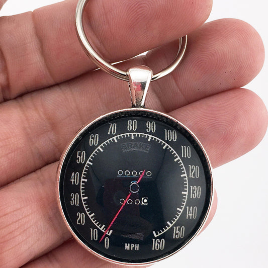 Vintage Chevrolet Corvette C3 160 MPH Speedometer 1.2" Keychain