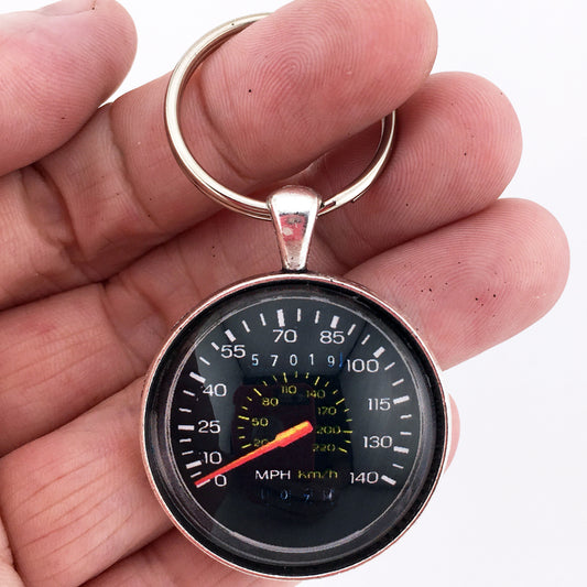 1980's Mercury Capri 140 MPH Speedometer Gauge 1.2" Diameter Keychain