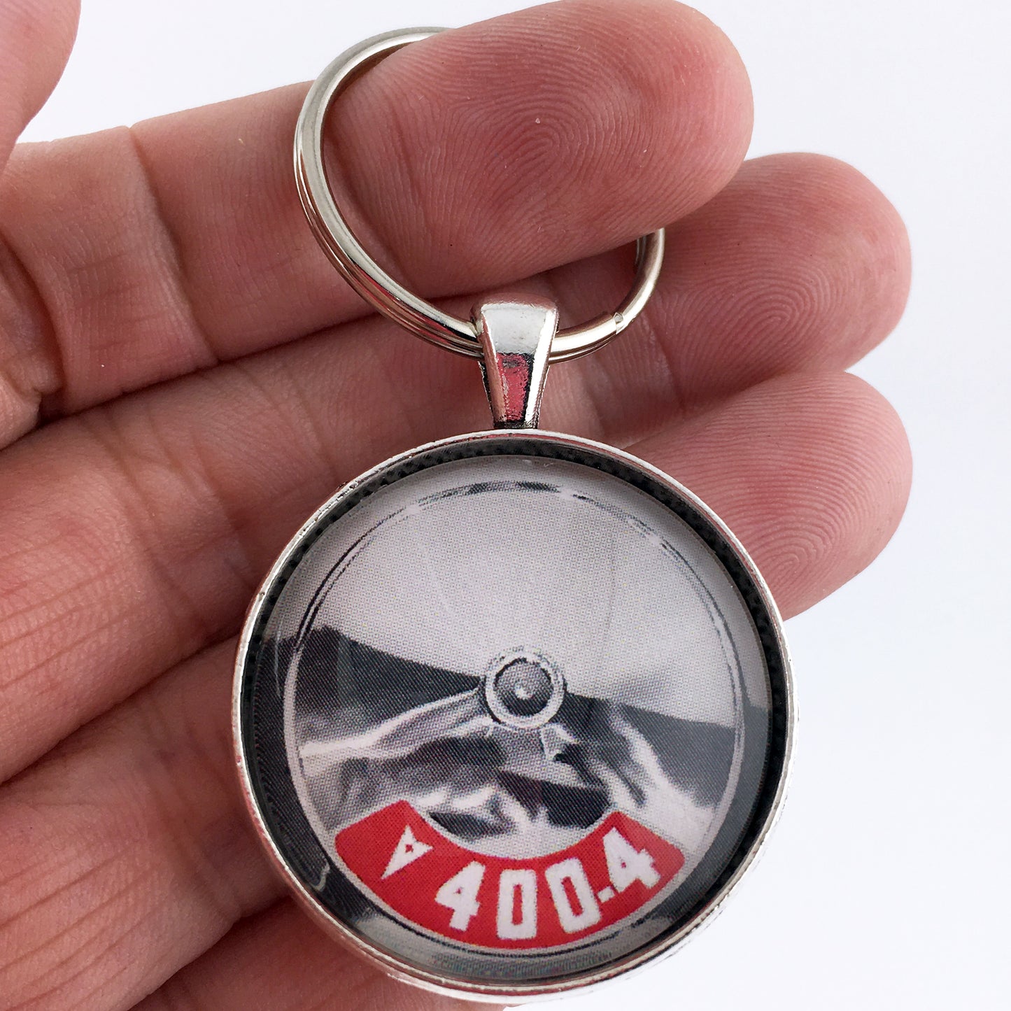 Vintage Pontiac 400 4 BBL Air Cleaner Decal 1.2" Diameter Keychain