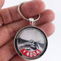 Vintage Pontiac 400 4 BBL Air Cleaner Decal 1.2" Diameter Keychain
