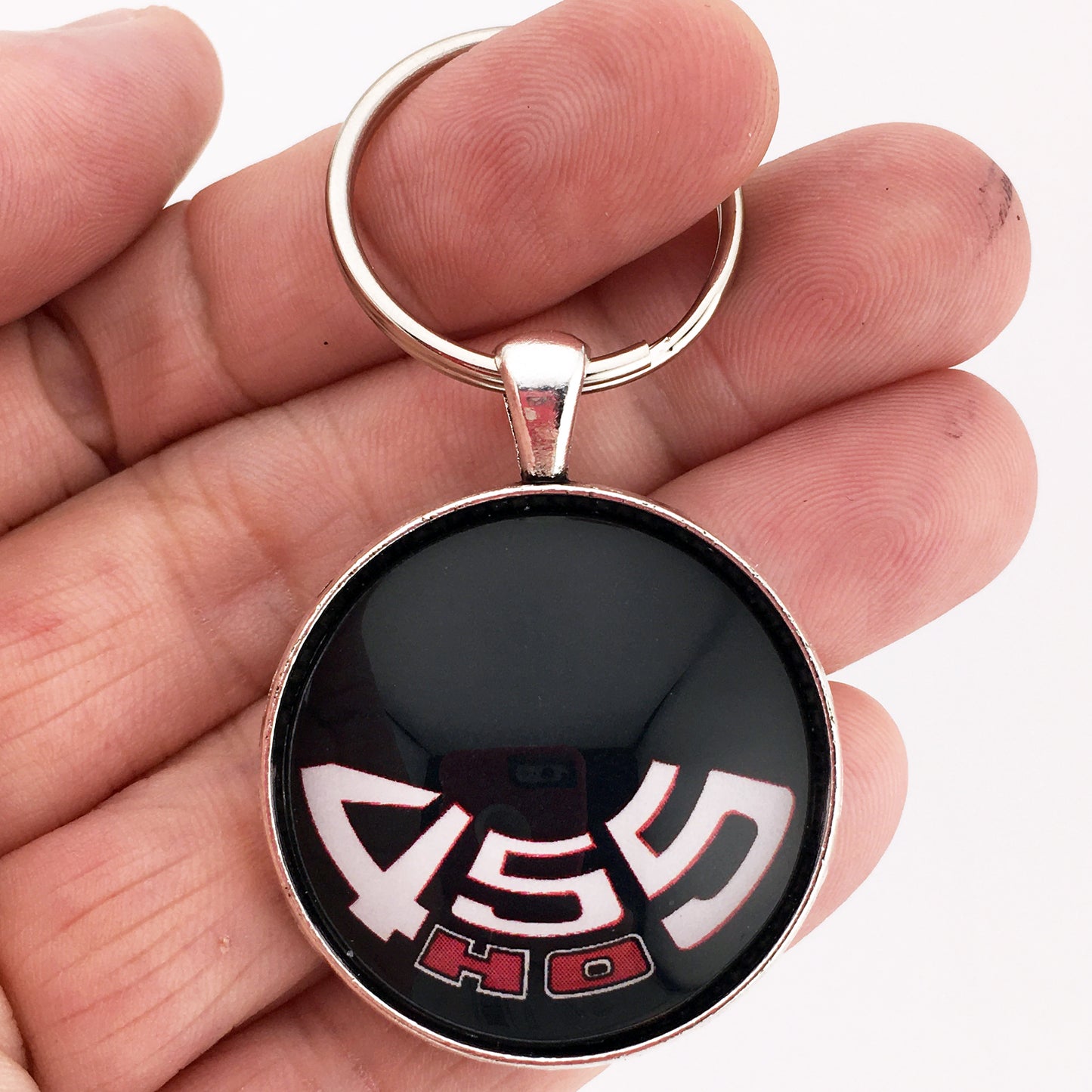 Pontiac 455 HO Air Cleaner Decal 1.2" Diameter Keychain
