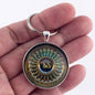 Antique DeSoto Hubcap Emblem Badge Ornament Logo 1.2" Diameter Keychain