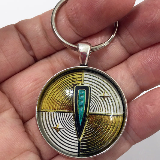 Antique Edsel Emblem Badge Ornament Logo 1.2" Diameter Keychain