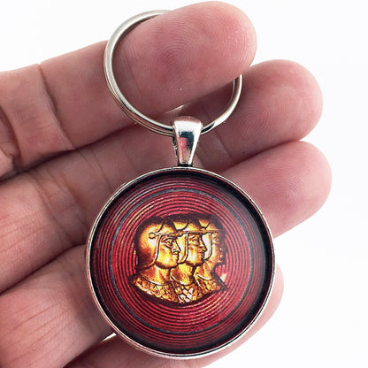 Antique Graham Brothers Emblem Badge Ornament Logo 1.2" Diameter Keychain