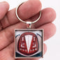 Antique Hudson Emblem Badge Ornament Logo 1" x 1" Diameter Keychain