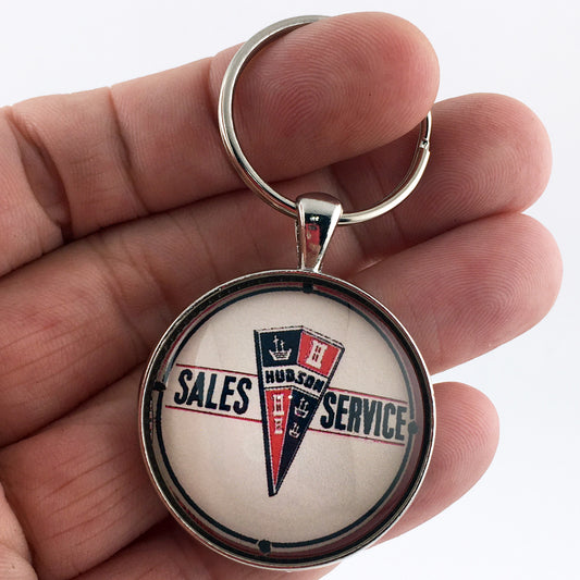 Antique Holden Sales and Service Emblem Badge Ornament Logo 1.2" Diameter Keychain