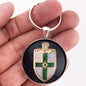 Antique Lincoln Emblem Badge Ornament Logo 1.2" Diameter Keychain