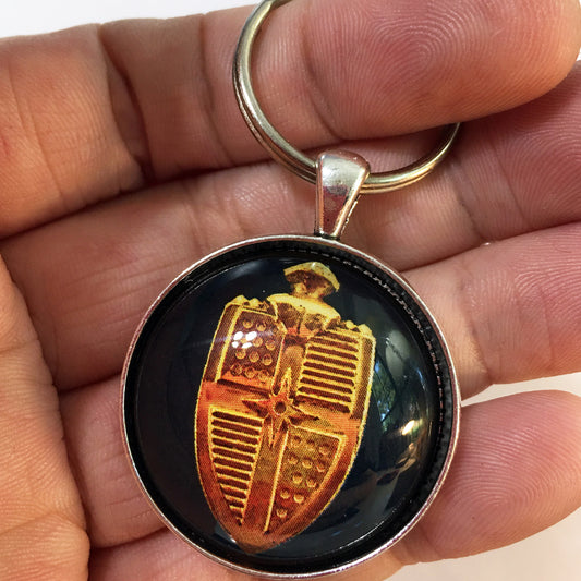 Antique Lincoln Cosmopolitan Hub 1949 Emblem Badge Ornament Logo 1.2" Diameter Keychain