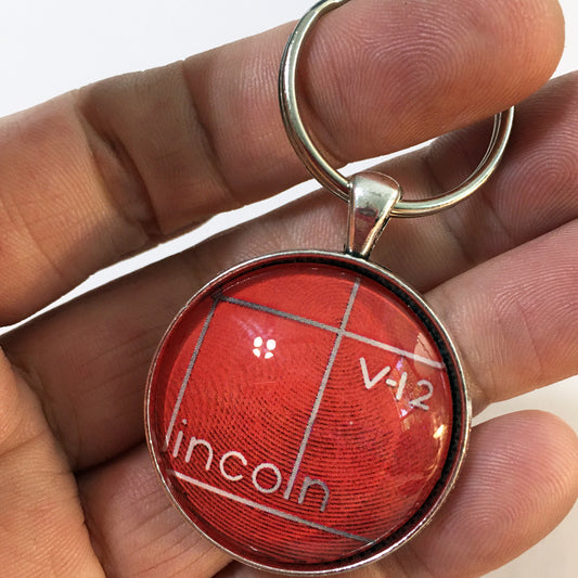 Antique  Lincoln K 1935-1940 Emblem Badge Ornament Logo 1.2" Diameter Keychain