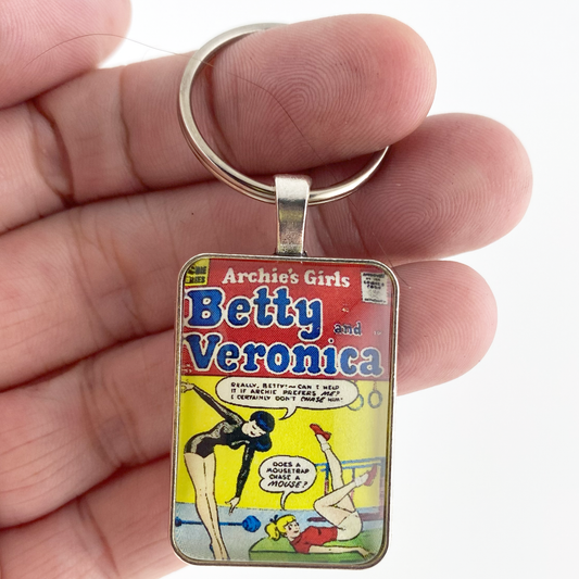 Archie's Girls Betty & Veronica Issue #40 Comic Book 1" x 1.25" Keychain
