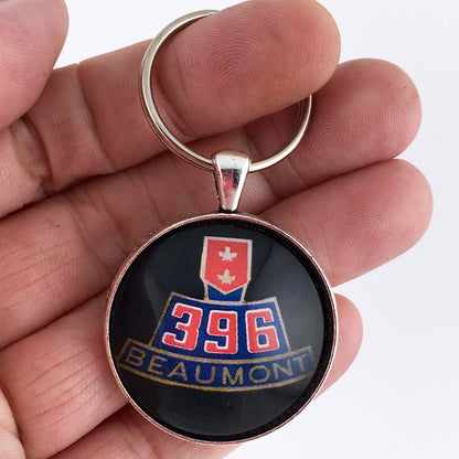 Vintage Pontiac 396 Beaumont Air Cleaner Decal 1.2" Diameter Keychain