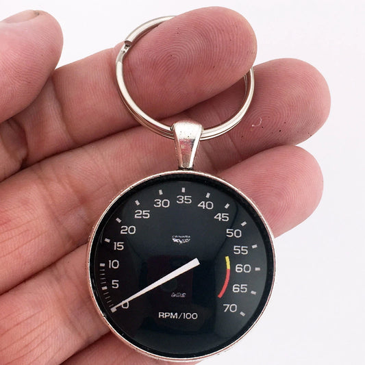 Vintage Chevrolet C3 Corvette 1978-1979 70 RPM Tachometer 1.2" Keychain