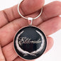 Vintage Cadillac Eldorado Chrome Wreath Fender Emblem Badge 1.2" Keychain