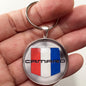 Vintage 80's Chevrolet Camaro Tri Stripe Emblem 1.2" Keychain