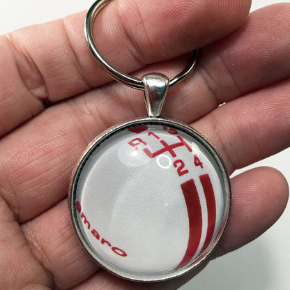 Chevrolet Camaro 4 speed Shift Knob Ball 1.2" Keychain