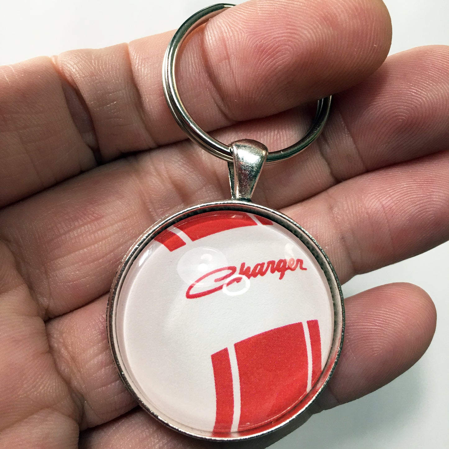 Vintage Dodge Charger Shifter Knob 1.2" Diameter Keychain