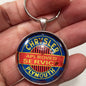 Vintage Chrysler Plymouth Distressed Sign 1.2" Diameter Keychain