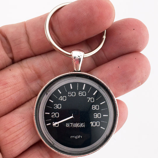 Datsun 610 100 MPH Speedometer Gauge 1.2" Keychain
