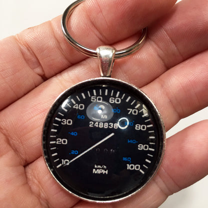 Vintage Dodge Ramcharger 100 MPH Speedometer Gauge 1.2" Diameter Keychain